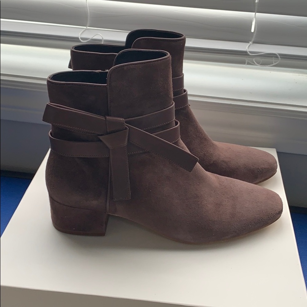 Etienne Aigner Suede Ankle Boot